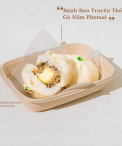 Bánh bao gà nấm Phomai